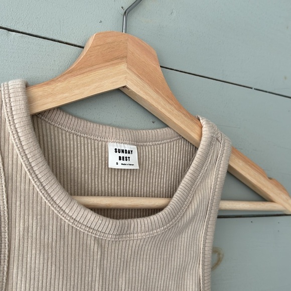 Sunday best ribbed racer back tank - Picture 2 of 4